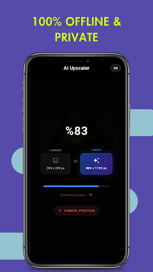 Offline AI Photo Enhancer: 4x Screenshot 3