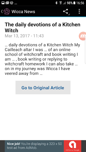 Wicca, Witchcraft & Pagan News Screenshot 2