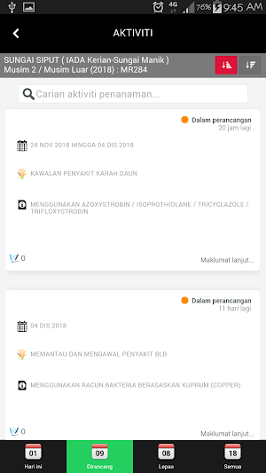 MARDI myPadiManager Screenshot 2