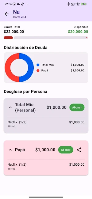 Credit Card Manager Screenshot 1
