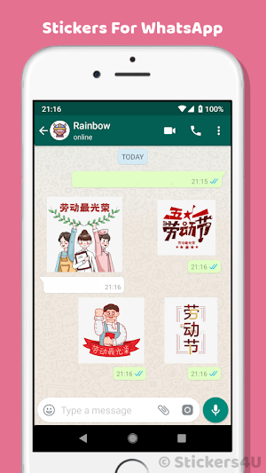 Labor Day Greeting Stickers Screenshot 1