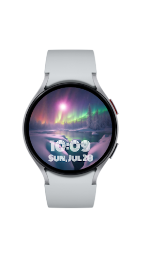Aurora Borealis Watch Face Screenshot 2