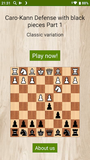 Caro-Kann Defense, Classic variation (free) Screenshot 0