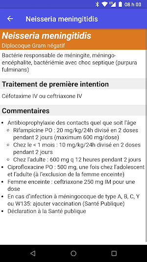Antibiothérapie Pédiatrique Screenshot 3
