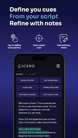 Cicero - Smart Cue Cards Screenshot 3