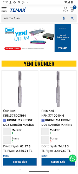 Temak B2B Screenshot 0
