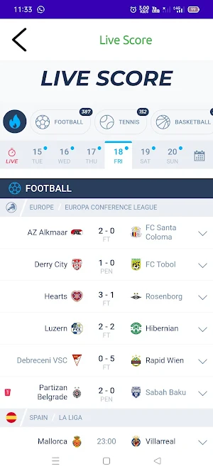 Foodball Matches Today Screenshot 3