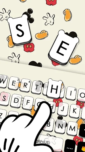 Doodle Cartoon Keyboard Theme Screenshot 1