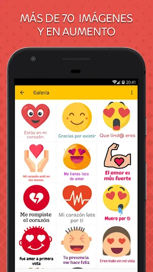 Emoticones con Frases de Amor Screenshot 0