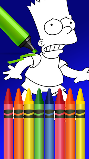 Bart Art Coloring Book Screenshot 0