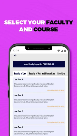Post-UTME C.B.T Screenshot 3
