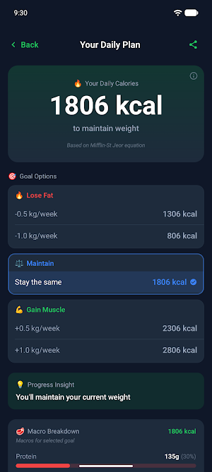 Calorie Calculator: TDEE Screenshot 3