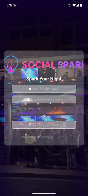 Social Spark: Spark Your Night Screenshot 1