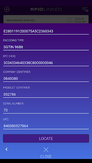 RFIDLinked Screenshot 2