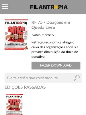 Revista Filantropia Screenshot 2