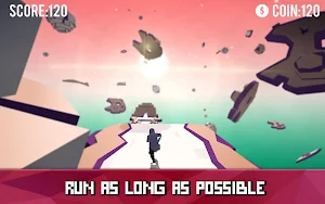 Space Parkour Runner - freerun to horizon! Screenshot 1