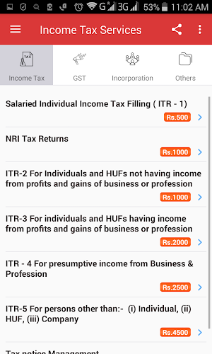 Intaxseva - ITR GST App Screenshot 1