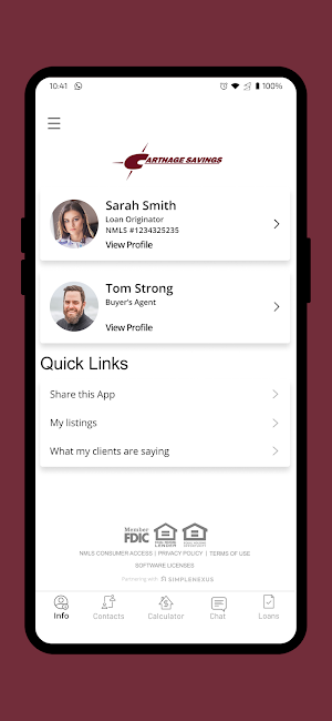 Carthage Savings Mortgage Screenshot 0
