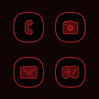 Vertical Red Lines Icons