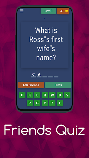 FRIENDS QUIZ Screenshot 0
