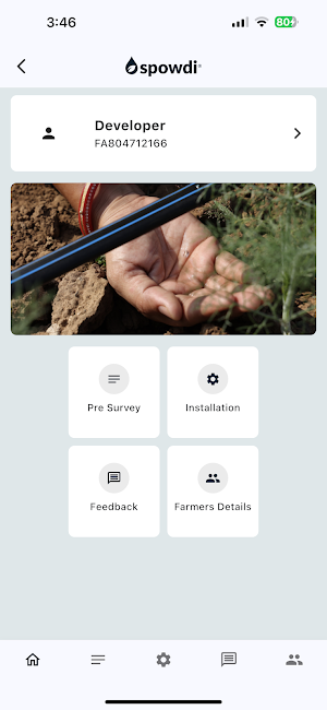 Spowdi Field App Screenshot 0