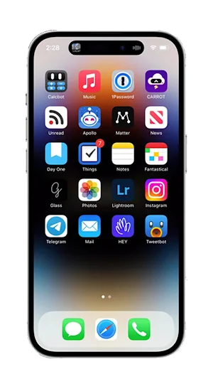 iPhone 14 Theme for Android Screenshot 0