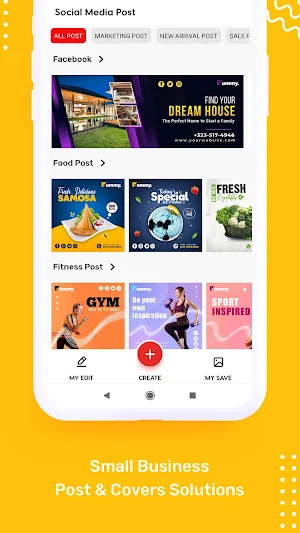 Social Media Post Maker, Poster & Graphic Design Screenshot 0