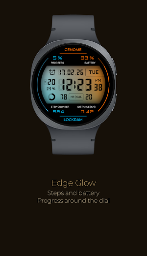 Lockram: Digital watch face Screenshot 2