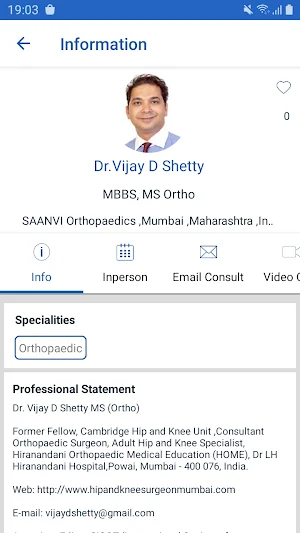 SAANVI Orthopaedics Screenshot 1