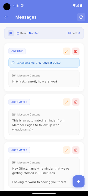 Member Pages (SMS) Screenshot 3