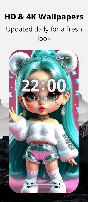 Cute Doll Wallpaper - HD & 4K Screenshot 3