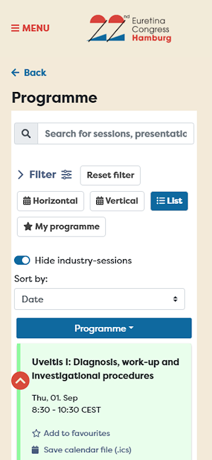 Euretina 2022 Hamburg Screenshot 0