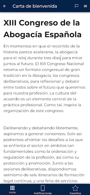XIII Congreso de la Abogacía Screenshot 2