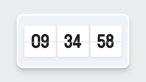 Fliqlo - flip clock, zen clock Screenshot 1