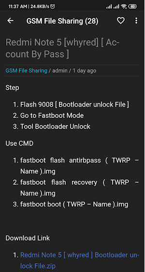 GSM File Sharing Screenshot 3