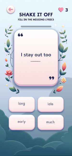 Taylor Swift Tracks Trivia Screenshot 2