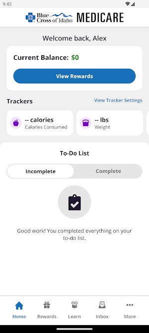 BCI FEP Healthy Rewards Screenshot 2