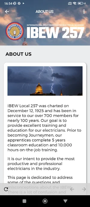 IBEW 257 Screenshot 3