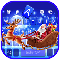 Santa Christmas Keyboard Background