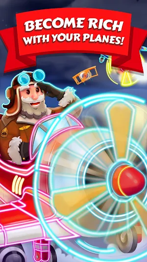 Merge Planes Neon Game Idle Screenshot 0
