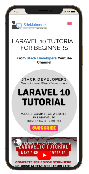 Site Makers - Laravel Courses Screenshot 3