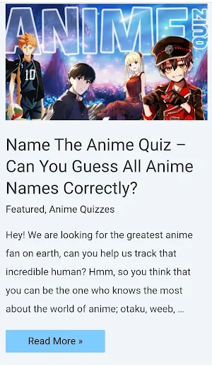 WeebQuiz - Anime Quizzes Screenshot 3