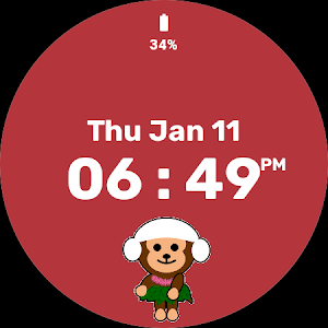 Animated Monkey Watch Face Screenshot 2