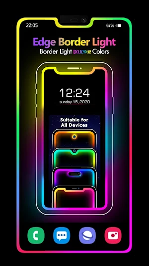 Mobile Edge Border Lighting Screenshot 0