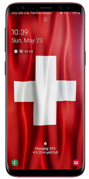 Swiss Flag Live Wallpaper Screenshot 3