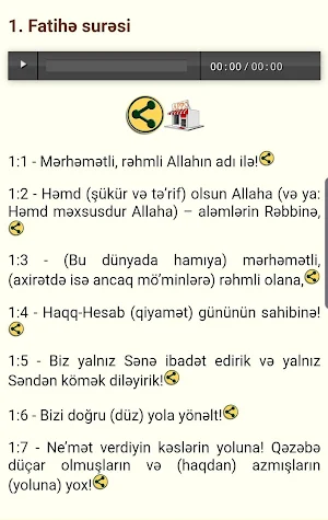 Azerbaijani Quran Audio Screenshot 0