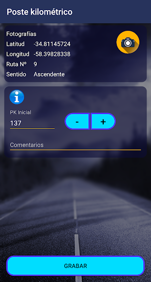 Inventario Vial Screenshot 2