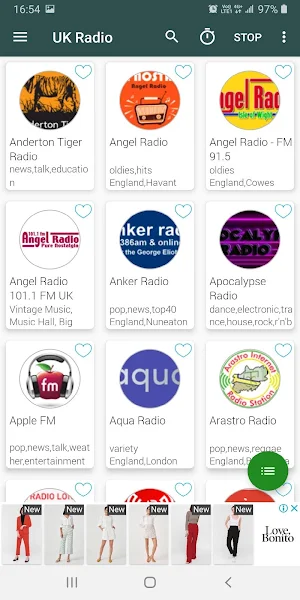 UK Radio Online Screenshot 1