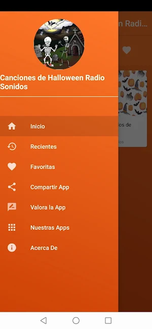 Canciones Halloween Radio Sonidos Screenshot 1