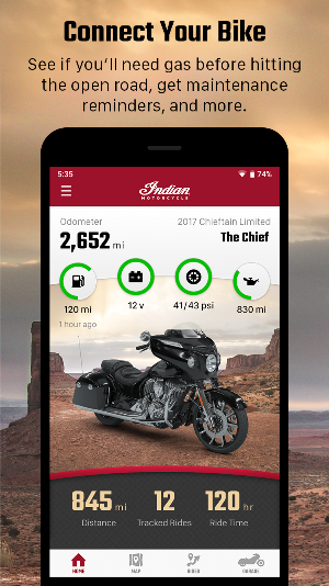 Indian Motorcycle Ride Command Screenshot 0